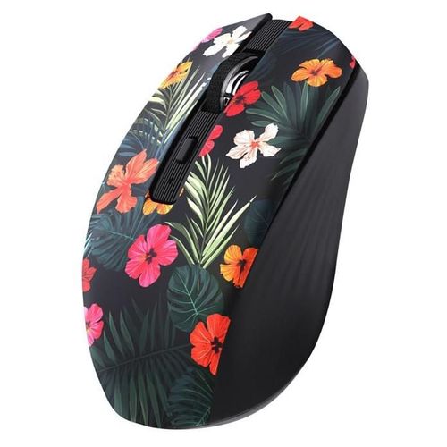T'nB EXCLUSIV' AMAZONIA - Souris - rechargeable - 6 boutons - sans fil - Bluetooth, 2.4 GHz - récepteur sans fil USB - noir