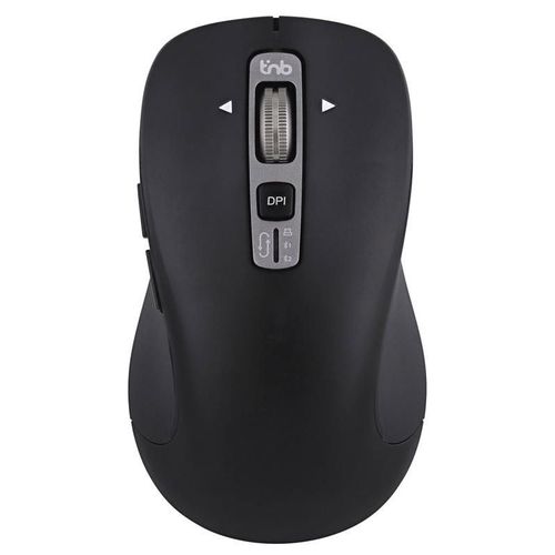 T'nB INFINITE - Souris - 6 boutons - sans fil - USB-A, Bluetooth - récepteur sans fil USB - noir