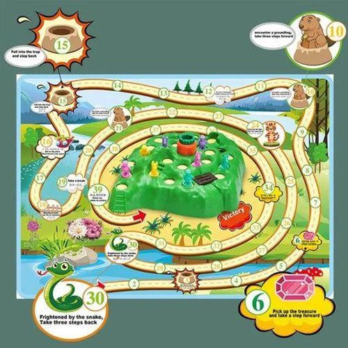 Jeu De Société Montessori Rabbit Trap : Course Interactive Amusante De Tortues Et De Lapins Pour Les Enfants