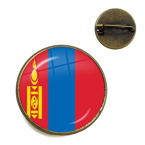 Broche Cabochon En Verre, 20/25mm, Pour Femme Et Homme, Bijou De Malaisie, Du Danemark, De Norvège, De Suède Et De Slovaquie, Idéal Comme Cadeau