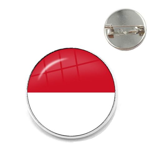 Broche Cabochon En Verre, 20/25mm, Pour Femme Et Homme, Bijou De Malaisie, Du Danemark, De Norvège, De Suède Et De Slovaquie, Idéal Comme Cadeau