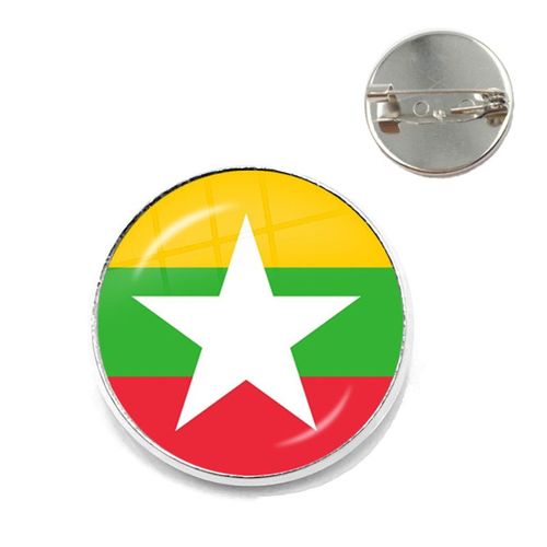 Broche Cabochon En Verre, 20/25mm, Pour Femme Et Homme, Bijou De Malaisie, Du Danemark, De Norvège, De Suède Et De Slovaquie, Idéal Comme Cadeau