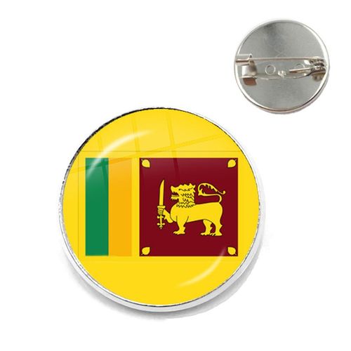Broche Cabochon En Verre, 20/25mm, Pour Femme Et Homme, Bijou De Malaisie, Du Danemark, De Norvège, De Suède Et De Slovaquie, Idéal Comme Cadeau
