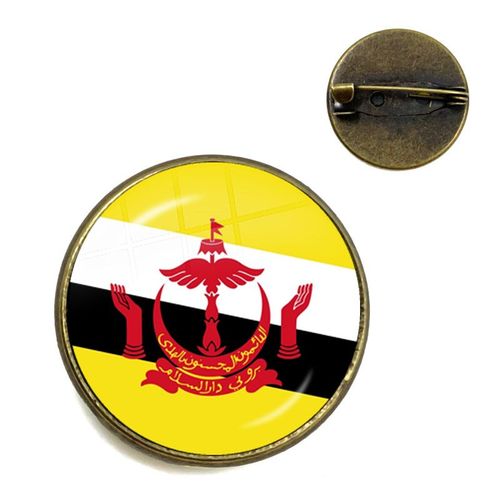 Broche Cabochon En Verre, 20/25mm, Pour Femme Et Homme, Bijou De Malaisie, Du Danemark, De Norvège, De Suède Et De Slovaquie, Idéal Comme Cadeau