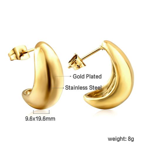 Luxusteel-Boucles D'oreilles En Forme De X Criss Cross Pour Femme, Acier Inoxydable, Anti-Allergie, Piercing D'oreille En Métal, Bijoux Coréens Simples Pour Femme