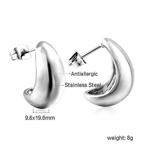 Luxusteel-Boucles D'oreilles En Forme De X Criss Cross Pour Femme, Acier Inoxydable, Anti-Allergie, Piercing D'oreille En Métal, Bijoux Coréens Simples Pour Femme