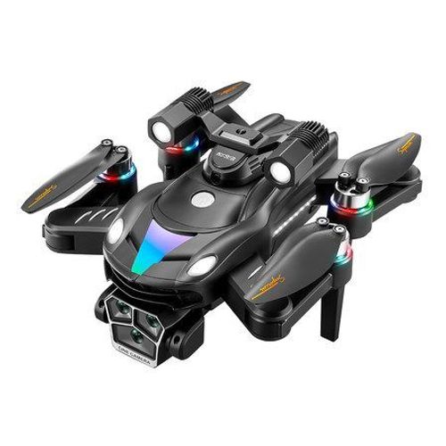 Drone Pliable Professionnel À Double Caméra 8k Avec Led Rvb Et Wifi Pour La Photographie Aérienne-Générique