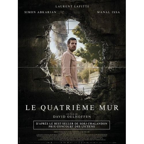 Le Quatrième Mur - Affiche Pliée Originale De Cinéma - Format 40x60 Environ - Un Film De David Oelhoffen Avec Laurent Lafitte, Simon Abkarian, Manal Issa, Tarek Yaacoub, Bernard Bloch  - Année 2025