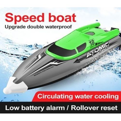 Bateau Rc Haute Vitesse 2,4 Ghz - Télécommande 30 Km/H Avec Double Joint, Portée 50 M