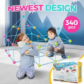 Kit De Construction De Fort Ultime À Faire Soi-Même - Jouet Amusant Pour Tente Et Maison De Jeu Pour Enfants