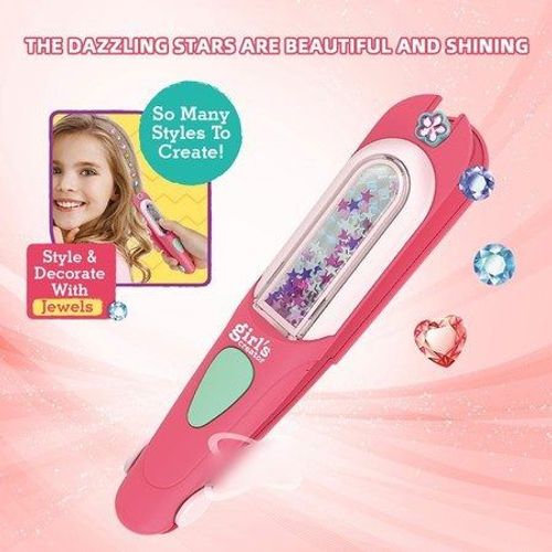 Kit De Tresses Avec Tampon De Pierres Précieuses Pour Cheveux Pour Enfants - Cadeau Parfait Pour Des Coiffures Créatives !