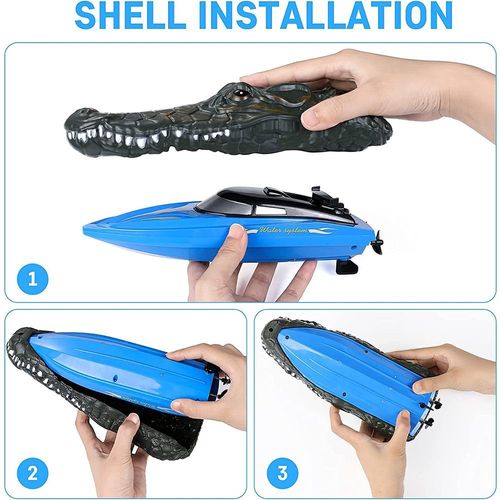 Bateaux Télécommandés Crocodile-Top Pour S'amuser En Piscine Et Sur Le Lac