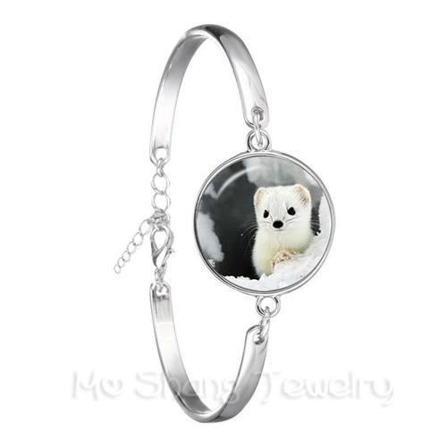 Bracelet Chihuahua En Forme De Chien, Classique Et Mignon, Avec Dôme En Verre De 18mm, Plaqué Argent, À La Mode, Dessin Animé, Cadeau, 2018