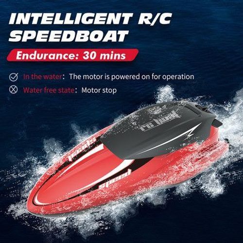 Bateau De Course Rc Étanche À Grande Vitesse 2,4 G - Modèle Électrique Rechargeable