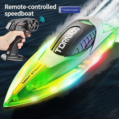 Bateau Télécommandé Rapide Pour Enfants De 8 À 12 Ans | Bateau Télécommandé Avec Lumières Led Pour Adultes