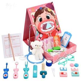 Kit De Dentiste En Bois Réaliste Pour Enfants ¿ Jouets De Jeu De Rôle De Médecin