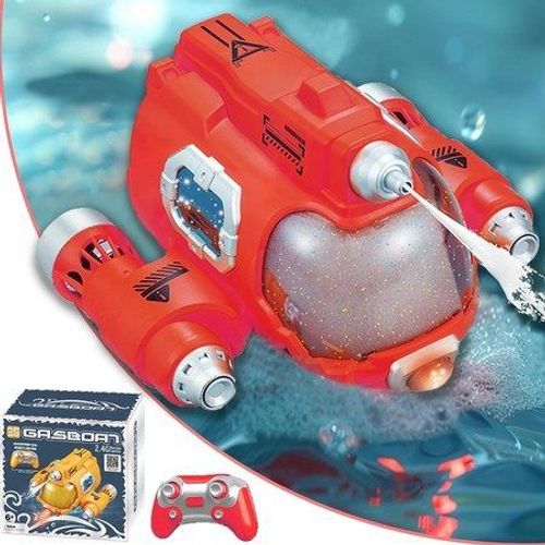 Bateau Hippopotame Télécommandé Pour Enfants De 4 À 18 Ans (Rouge)