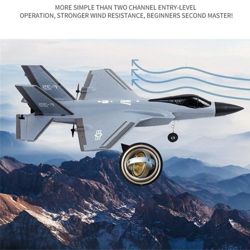 Avion RC facile à piloter avec gyroscope à 6 axes intégré