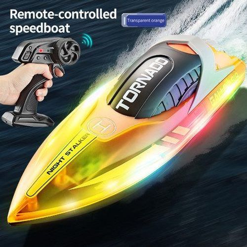 Bateau Télécommandé Rapide Pour Enfants De 8 À 12 Ans | Bateau Télécommandé Avec Lumières Led Pour Adultes