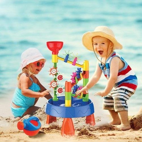 Table De Jeu De Sable Et D'eau Pour Enfants - Bac À Sable Pour Jouets De Plage Pour Enfants