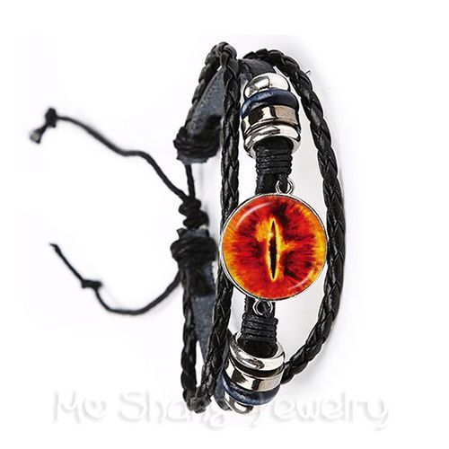 Bracelet Classique Avec Yeux Verts Et Mauvais ¿Il Pour Amis, Cabochon En Verre De 20mm, Magnifique Animal, Dragon, Chats, Nouvelle Collection 2018