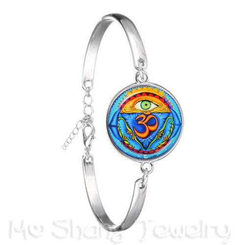 Bracelet En Forme De Pyramide D'egypte Pour Femmes, Bijou En Plaqué Argent, ¿Il De La Fortune, Signe Mason, Géométrie Sacrée, Llluminati