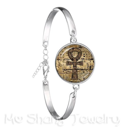 Bracelet En Forme De Pyramide D'egypte Pour Femmes, Bijou En Plaqué Argent, ¿Il De La Fortune, Signe Mason, Géométrie Sacrée, Llluminati