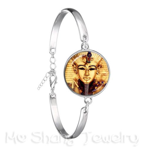 Bracelet En Forme De Pyramide D'egypte Pour Femmes, Bijou En Plaqué Argent, ¿Il De La Fortune, Signe Mason, Géométrie Sacrée, Llluminati