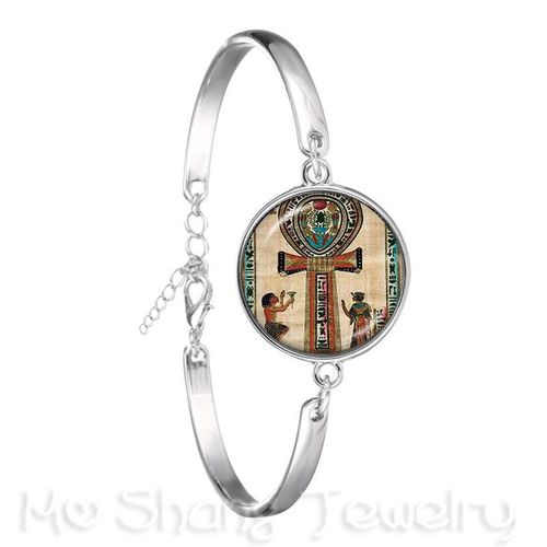 Bracelet En Forme De Pyramide D'egypte Pour Femmes, Bijou En Plaqué Argent, ¿Il De La Fortune, Signe Mason, Géométrie Sacrée, Llluminati