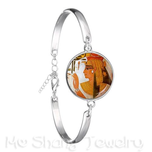 Bracelet En Forme De Pyramide D'egypte Pour Femmes, Bijou En Plaqué Argent, ¿Il De La Fortune, Signe Mason, Géométrie Sacrée, Llluminati