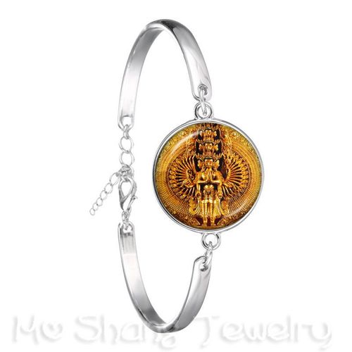 Bracelet En Forme De Pyramide D'egypte Pour Femmes, Bijou En Plaqué Argent, ¿Il De La Fortune, Signe Mason, Géométrie Sacrée, Llluminati