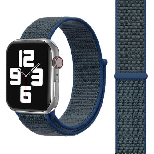 Bracelet En Nylon Tendance Pour Apple Watch 41 Mm/40 Mm/38 Mm - Magic Stick (Bleu Foncé)