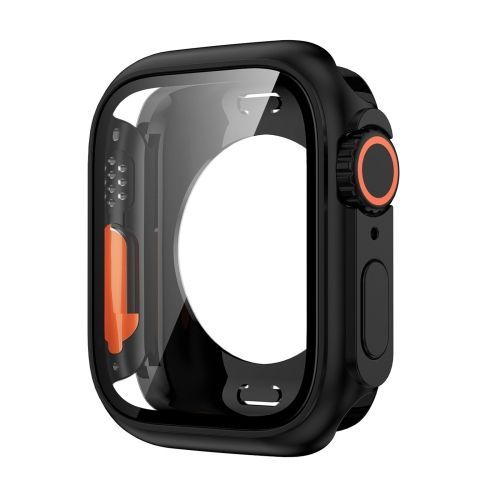 Boîtier Hybride Pc Ultra 49 Mm Pour Apple Watch Series 9/8/7 45 Mm (Noir)