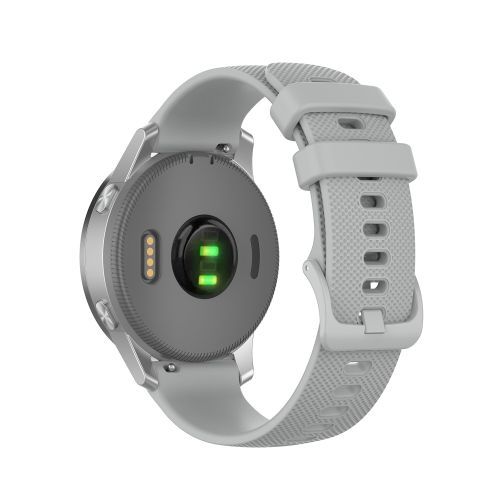 Bracelet En Silicone À Carreaux Gris Pour Garmin Vivoactive 4s