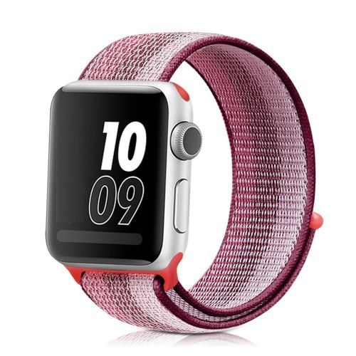 Bracelet En Nylon Pour Apple Watch Series 7 (45 Mm), 6, Se, 5, 4 (44 Mm), 3, 2, 1 (42 Mm) - Couleur Baie