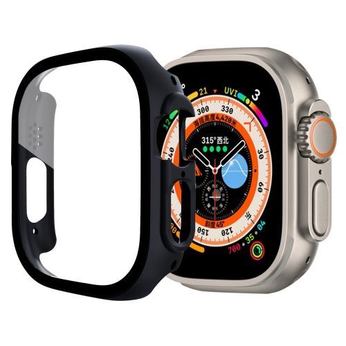 Coque En Verre Trempé Pour Apple Watch Ultra 49 Mm / Ultra 2 49 Mm (Noir)