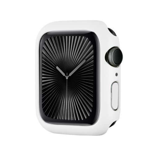 Boîtier Demi-Couverture En Pc Spray Glazing Pour Apple Watch Series 10 46 Mm (Blanc)