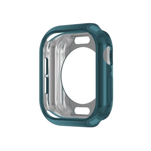 Boîtier Creux En Tpu Pour Apple Watch Series 10 46 Mm - Trou Rond (Cyan Foncé)