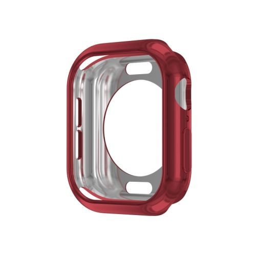 Boîtier Creux En Tpu Rouge Pour Apple Watch Series 10 46 Mm - Trou Rond