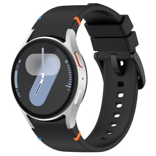 Bracelet En Silicone Uni Officiel Pour Samsung Galaxy Watch 7 (40/44mm) - Noir