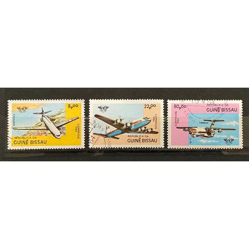 Lot De 3 Timbres Oblitérés Guinée-Bissau 1984 Y&t N° 266 À 268