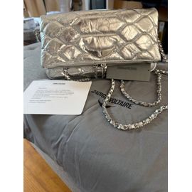 Sac Zadig et Voltaire cuir argenté 