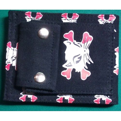 Portefeuille Chat Et Os Rockabilly Pirate Tolie Femme Pin Up