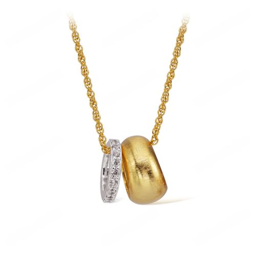 Collier En Argent Sterling 925 Fabriqué À La Main Avec Placage En Or 18 Carats