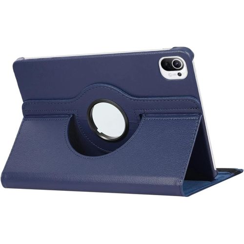 Étui Rotatif Résistant À 360 Degrés Pour Xiaomi Redmi Pad Se, Housse Mi Pad, Étuis De Protection Pour Tablette En Cuir Pu-Mipad 5 Pro 12.4-Bleu Foncé