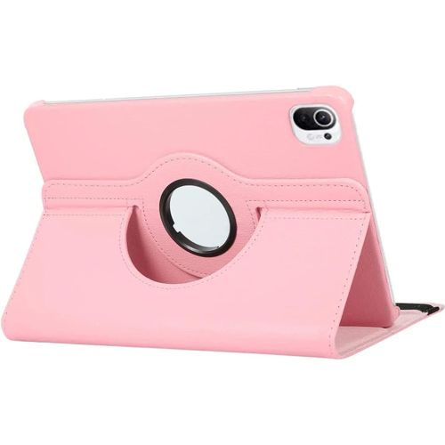 Étui Rotatif Résistant À 360 Degrés Pour Xiaomi Redmi Pad Se, Housse Mi Pad, Étuis De Protection Pour Tablette En Cuir Pu-Mipad 6s Pro 12.4-Rose