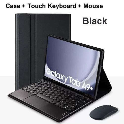 Pour Samsung Galaxy Tab A9 Plus Étui 11 Pouces, Étui Clavier Bluetooth Pour Samsung Tab A9 + Sm-X210n/X216b-Arabic Keyboard-Noir D