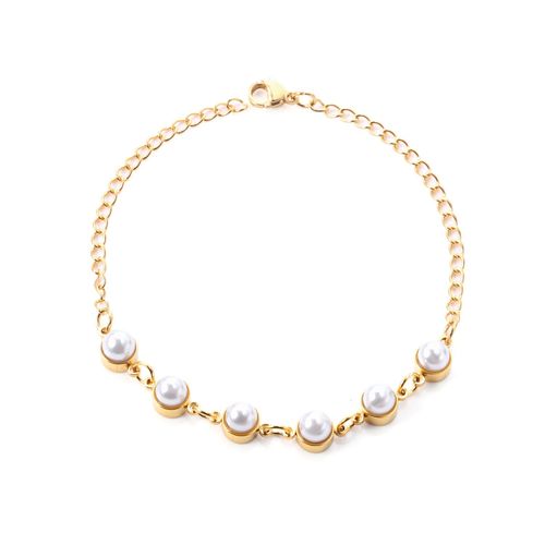 Luxusteel-Bracelet De Mariage En Pierre Colorée Pour Femme, Acier Inoxydable, Document Doré, Cristal Brillant, Bracelets De Fête, Haute Qualité