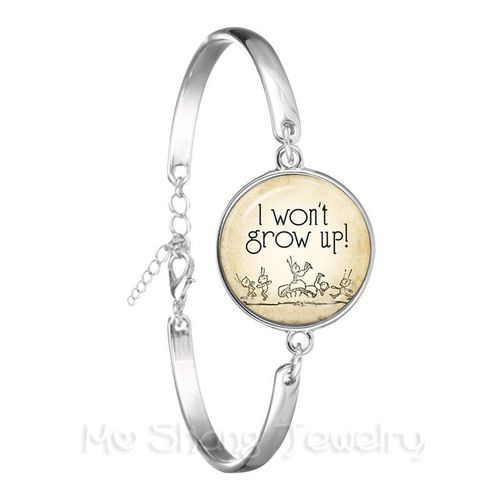 Bracelet Vintage Avec Cabochon En Verre Plaqué Argent, Bijoux À La Mode, Citation Gardez Votre Tempérament, 18mm, Chaîne, Meilleur Cadeau