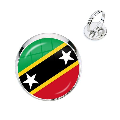 Bague Ajustable Pour Drapeau National De La Fédération De La Roumanie, Saint-Lucice, Saint-Vincent Et Les Grenadines, La Grenade Et La Croatie